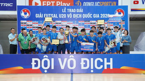 Thái Sơn Nam TP.HCM vô địch giải futsal U20 VĐQG 2026. Ảnh - Nguyễn Khanh