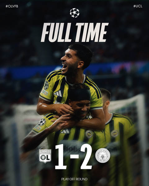Fenerbahce vào chơi ở vòng phân hạng Chanmpions League 2026/27