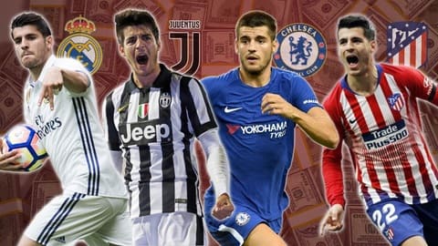 Morata từng khoác áo nhiều đội bóng lớn của châu Âu. Ảnh: Marca