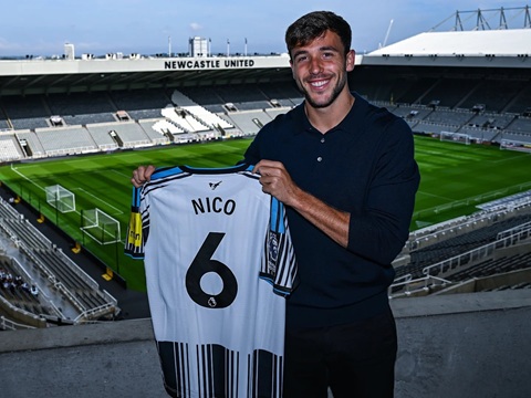 Nico Gonzalez sẽ khoác áo số 6 tại Newcastle