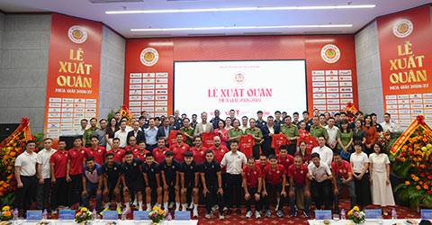 CLB Công an Hà Nội tổ chức Lễ xuất quân mùa giải 2026/27