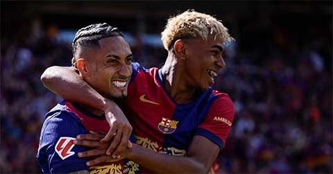 Raphinha và Yamal là những thành viên rất quan trọng của Barca