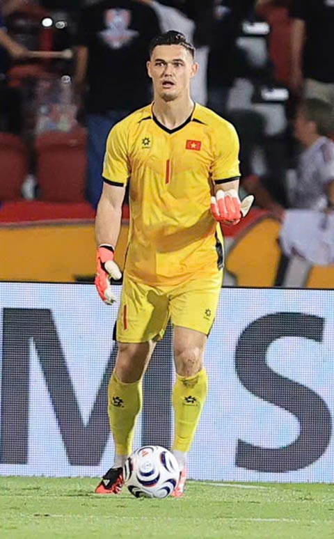 Lê Giang Patrik thi đấu nhiều nhất ở AFF Cup 2026 - Ảnh: Đức Cường