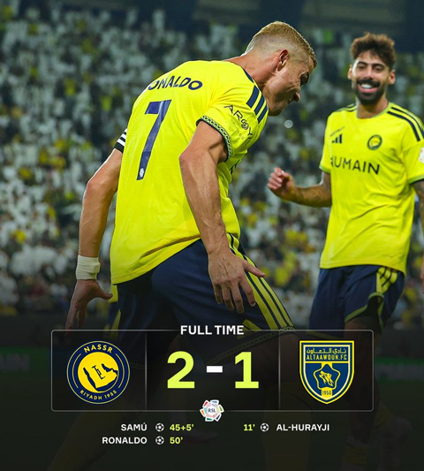 Ronaldo tiếp tục tỏa sáng với bàn thắng quan trọng cho Al Nassr