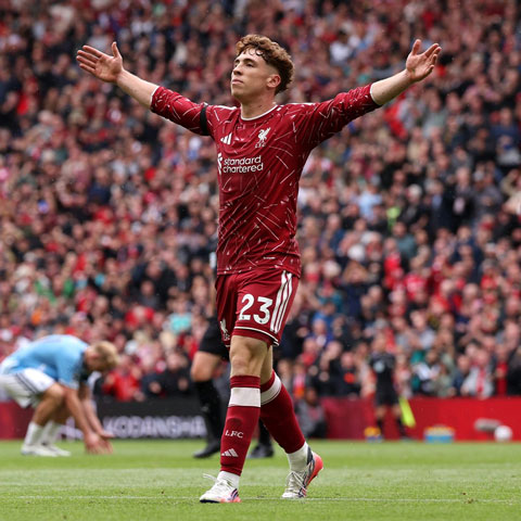 Munoz thành người hùng của Liverpool với bàn gỡ hòa 2-2 ở phút 82 - Ảnh: @premierleague