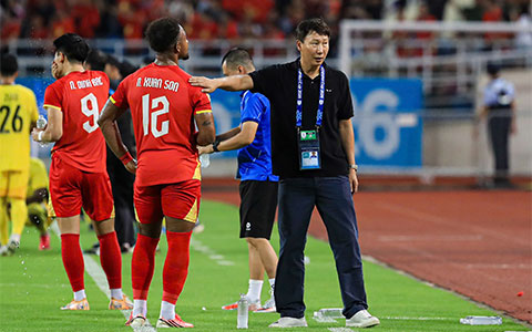 HLV Kim Sang Sik vẫn chưa công bố danh sách ĐT Việt Nam dự FIFA ASEAN Cup 2026 - Ảnh: Minh Tuấn 