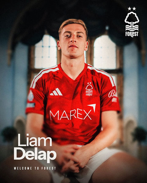 Delap gia nhập Nottingham với mức phí có thể lên tới 50 triệu bảng - Ảnh: Nottingham Forest