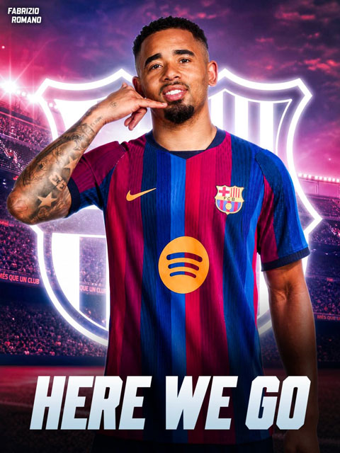 Barca đạt thỏa thuận chiêu mộ Jesus - Ảnh: Fabrizio Romano