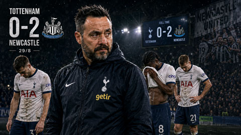 Tottenham thua đau Newcastle ngay trên sân nhà