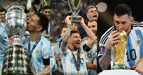 Messi đã đoạt mọi vinh quang chói lọi cùng tuyển Argentina