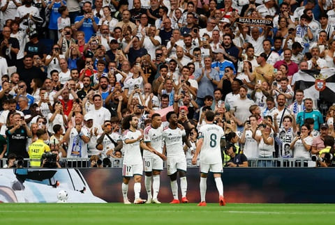 Real Madrid vừa đè bẹp Malaga với tỷ số 4-0. Ảnh: Real Madrid