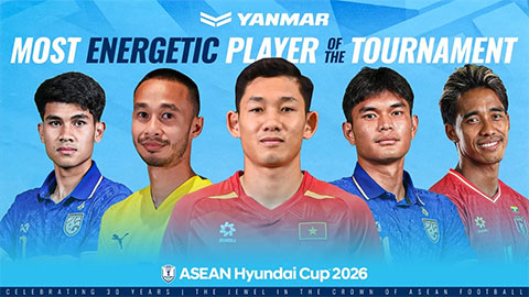 Nguyễn Hai Long là một trong năm cầu thủ được đề cử cho danh hiệu Yanmar Most Energetic Player of the Tournament (Cầu thủ năng lượng nhất giải) AFF Cup 2026 
