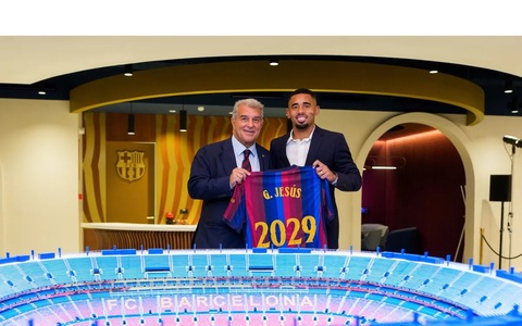 Nếu nhìn vào thống kê sự nghiệp, Gabriel Jesus sở hữu những thông số đầy thuyết phục. Ảnh: FC Barcelona