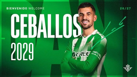 Dani Ceballos rời Real Madrid để trở lại Betis. Ảnh: Real Betis Balompie
