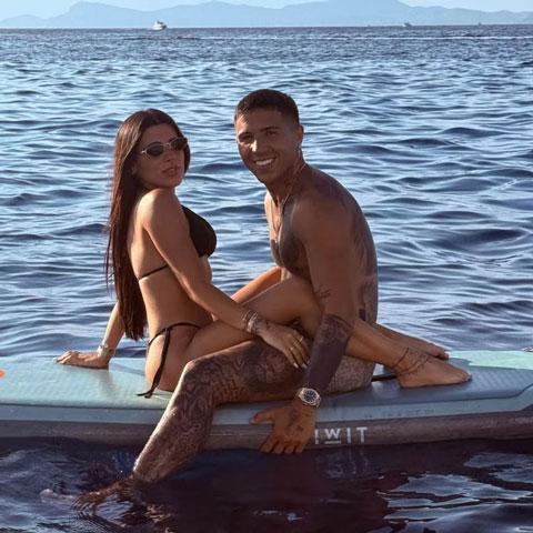 Enzo Fernandez và cô vợ Valentina