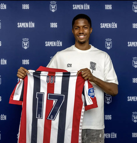 Chido Obi sẽ mặc áo số 17 tại Willem II