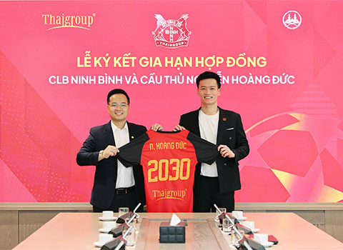 Hoàng Đức gia hạn hợp đồng với Ninh Bình đến năm 2030 