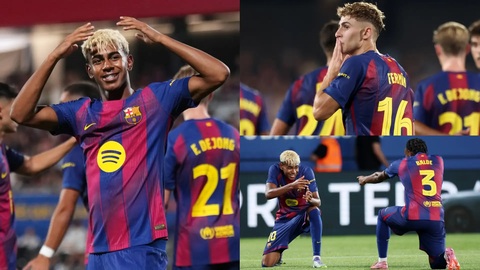 Lewy cho rằng Barca sẽ còn mạnh hơn nhờ sự trưởng thành của dàn sao trẻ. Ảnh: Goal
