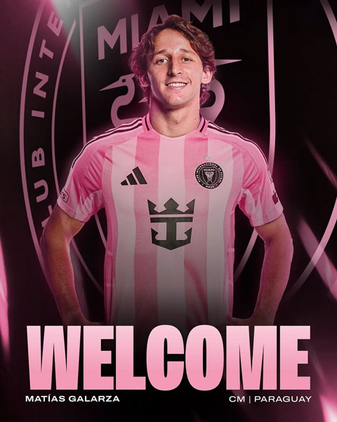 Inter Miami chiêu mộ Galarza - Ảnh: @InterMiamiCF