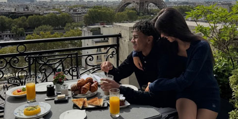 Yamal và Ines có chuyến đi tới Paris