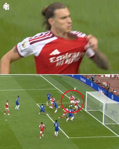 Lý do không công nhận bàn thắng là bởi Konsa đã rơi vào thế việt vị - Ảnh: @footyinsider247
