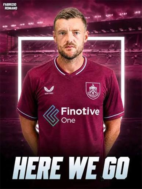 Vardy gia nhập Burnley theo dạng tự do