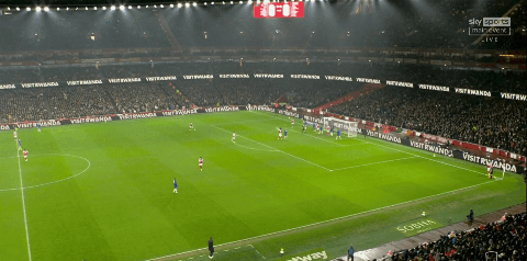 Arsenal cũng sợ nếu mất bóng sẽ mang tới cho Chelsea cơ hội phản công