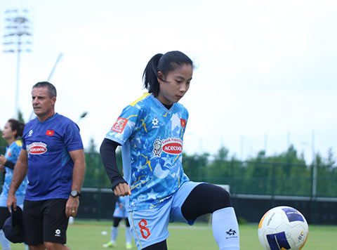 Tiền vệ Trúc Hương tự tin trước trận giao hữu cuối cùng cũng như sẵn sàng cho ASIAD 2026