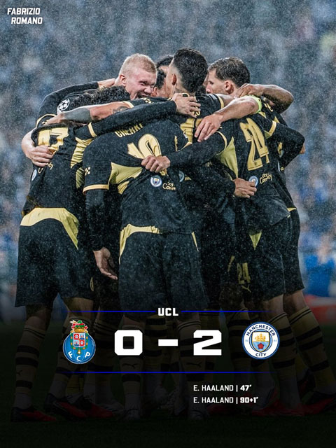 Man City đánh bại Porto ngay trên sân đối thủ - Ảnh: Fabrizio Romano