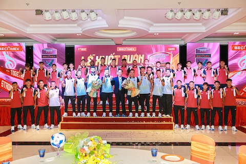 Lễ xuất quân của CLB Becamex TP.HCM. Ảnh: CTV