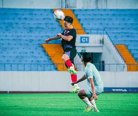 Thanh Nhàn trong màu áo CAND. Ảnh: CANDFC