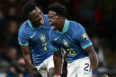 Vinicius và Endrick sẽ là những đầu tàu của ĐT Brazil