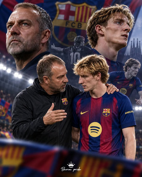 Gordon đang dần trở thành mảnh ghép quan trọng của Barca dưới thời Flick