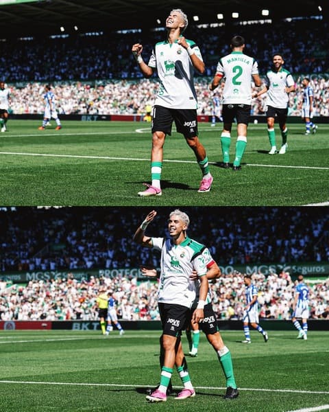 Zabiri lập cú đúp giúp Racing Santander ngược dòng thắng Alaves 2-1. Ảnh: X