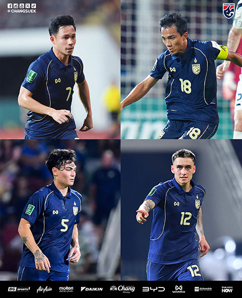 Chanathip và loạt sao trở lại ĐT Thái Lan dự FIFA ASEAN Cup
