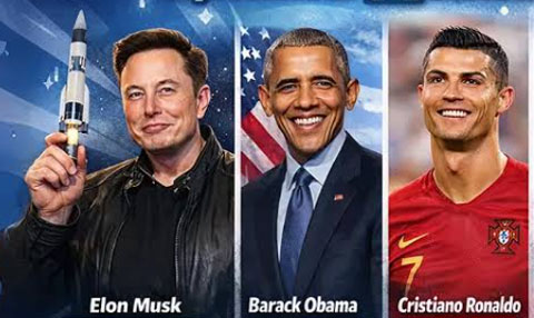 Ronaldo đang đứng ngay sau Musk và Obama trên X
