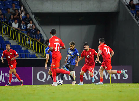 CAHN sử dụng đến 8 ngoại binh và Việt kiều ở trận ra quân AFC Champions League Elite. Ảnh: CAHN