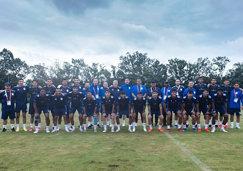 U23 Kuwait không có 3 cầu thủ trước trận đấu với Việt Nam chiều nay - Ảnh: KFA