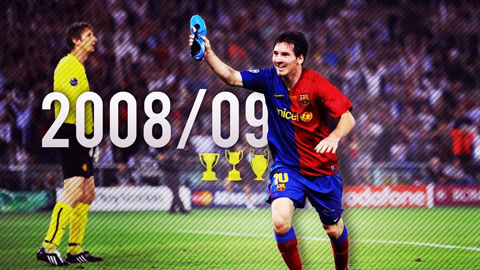 Mùa 2008/09 đánh dấu việc Messi bắt đầu vươn tới đỉnh cao của bóng đá thế giới