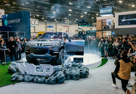VF Wild trưng bày tại Triển lãm Điện tử Tiêu dùng CES 2024 ở Mỹ năm 2024 