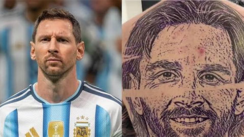 Hình xăm khác xa Messi đời thực