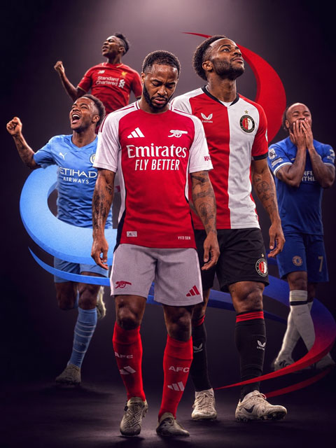 Sự nghiệp của Sterling bắt đầu đi xuống khi anh rời Man City sang Chelsea, vật vờ tại Arsenal và mất hút tại Feyenoord - Ảnh: Internet