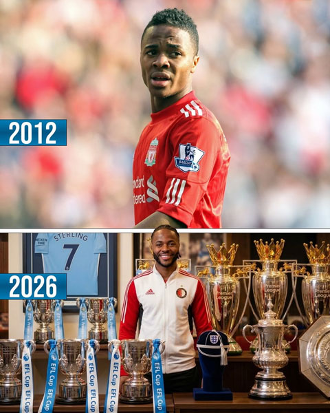Sterling vụt sáng từ 1 tài năng trẻ tại Liverpool thành một ngôi sao đầy thành công - Ảnh: Internet