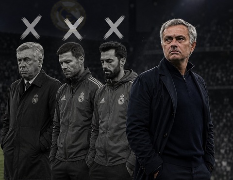 Jose Mourinho đang đi vào vết xe đổ của Carlo Ancelotti và Xabi Alonso. Ảnh: Instagram