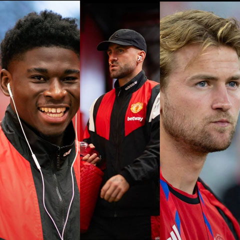 Bộ ba Baleba, Shaw và De Ligt có thể ra sân trở lại - Ảnh: KBS.United