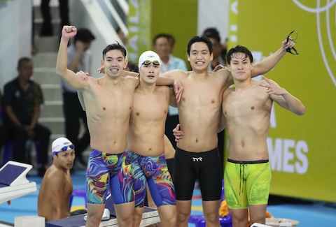 Dù đang là đương kim vô địch và nắm kỷ lục SEA Games, nhưng các tuyển thủ bơi Việt Nam vẫn còn khoảng cách quá xa ở ASIAD. Ảnh: Nguyên Khang