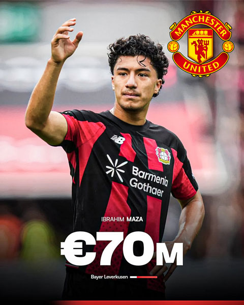 MU có thể phải trả 70 triệu euro nếu muốn có Maza
