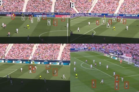 Atletico đã dồn một lúc 4 con quái vật sang cánh phải để khoét vào điểm yếu của Real Madrid. Ảnh: Marca