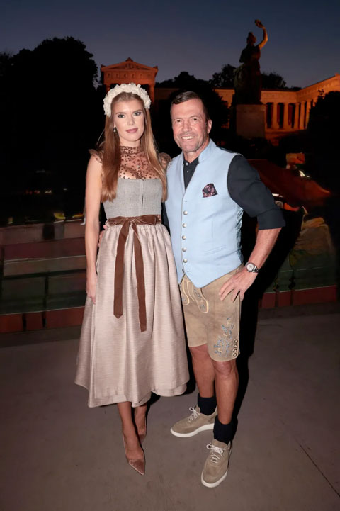 Lothar Matthaus vui vẻ bên bạn gái Theresa Sommer 