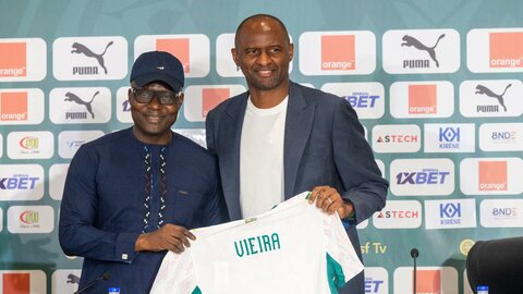 Patrick Vieira trở về Senegal để dẫn dắt đội tuyển quê hương. Ảnh: X